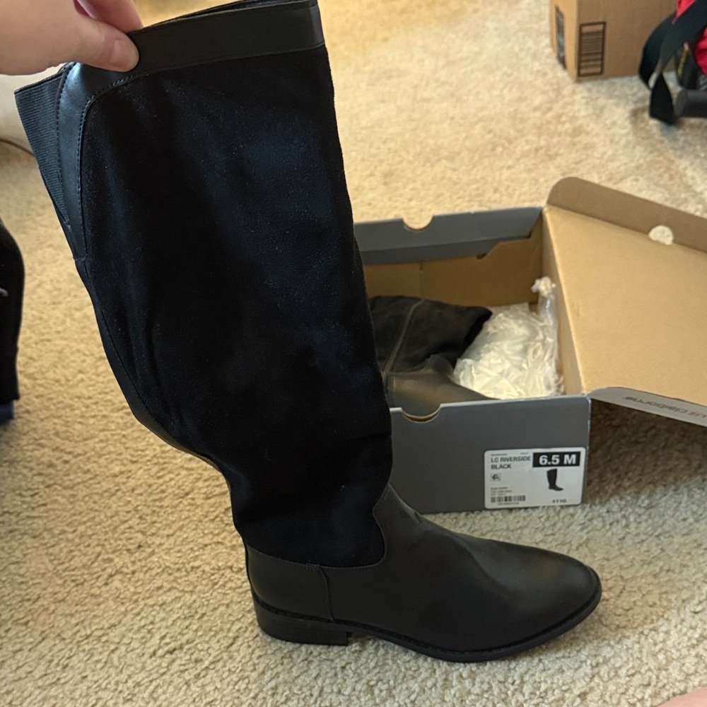 Liz Claiborne Black Over the Knee Boots